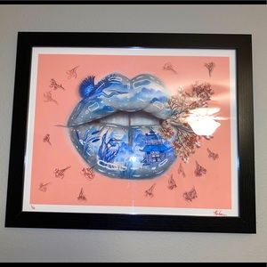 “Her Lips” Art Print by Relm